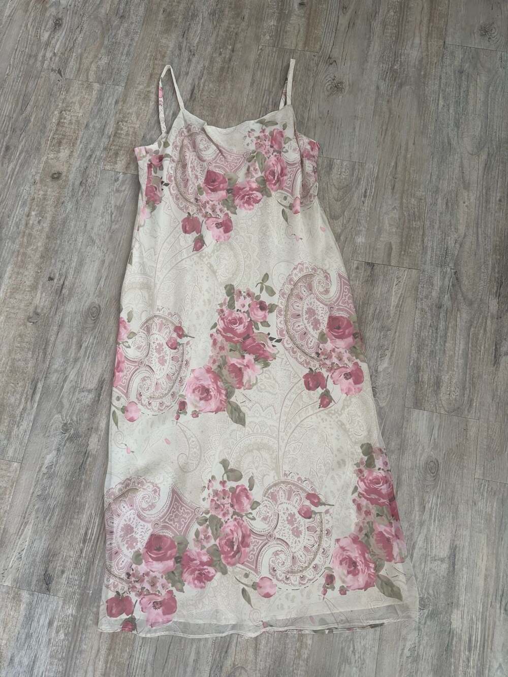 Plaza South Petite Floral Paisley Maxi Dress Size 16P